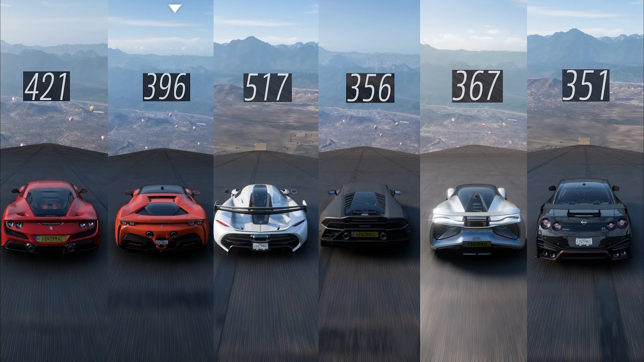 FORZA HORIZON 5 THE UNREAL TOP SPEED | EPISODE ALL 2020 CARS | INSANE DOWHILL TOP SPEED BATTLE