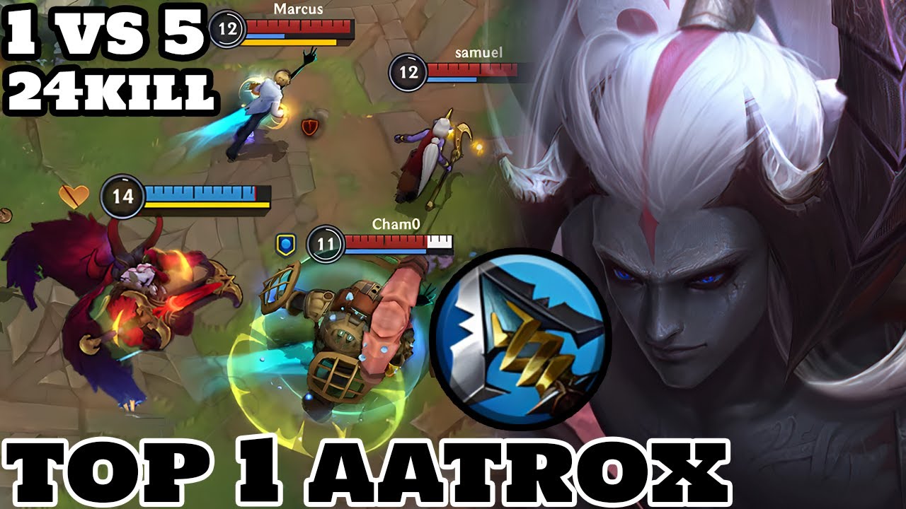 Wild Rift Aatrox - Top 1 Aatrox Gameplay Rank Challenger