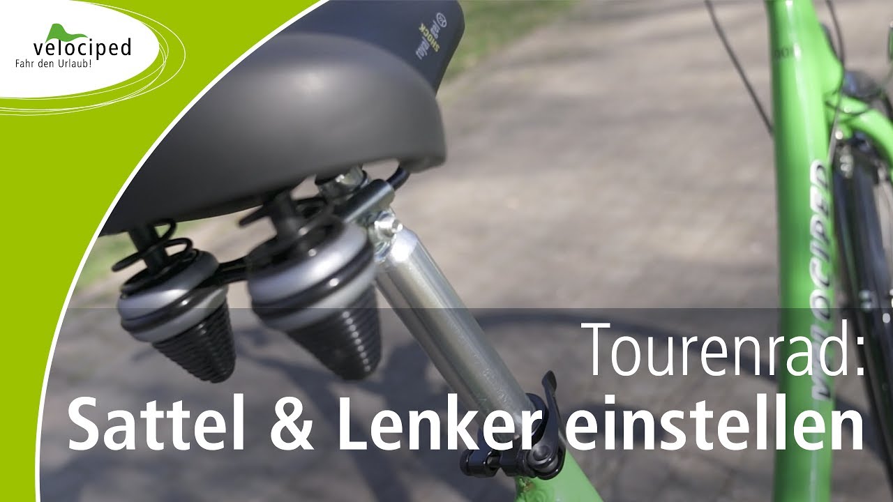 Velociped Tourenrad: die Sitzposition individuell einstellen