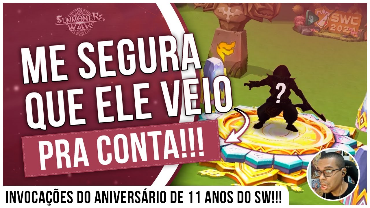 FINALMENTE PEGUEI ELE!!! INVOCAÇÕES DO ANIVERSÁRIO DE 11 ANOS DO SW - SUMMONERS WAR