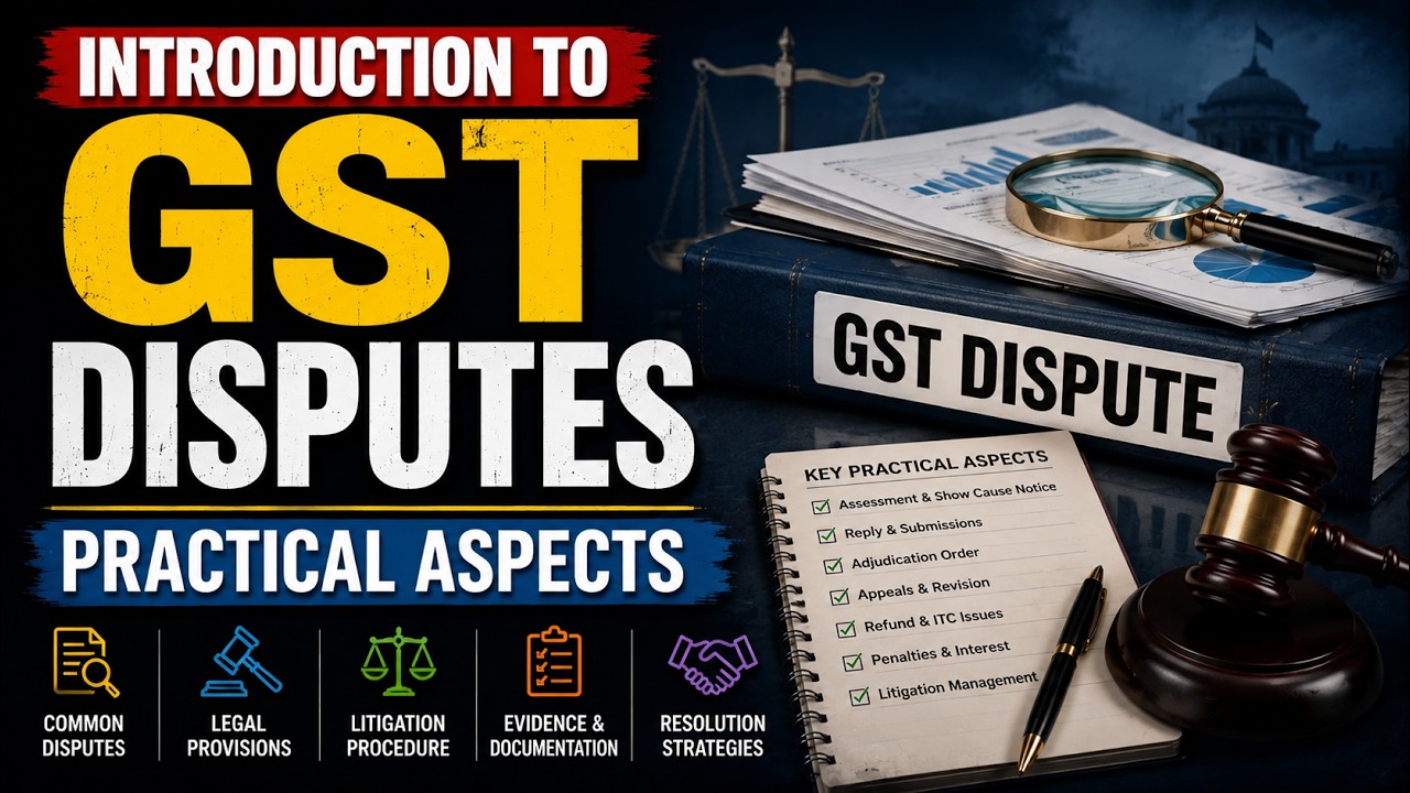 Introduction to GST Disputes - Practical Aspects
