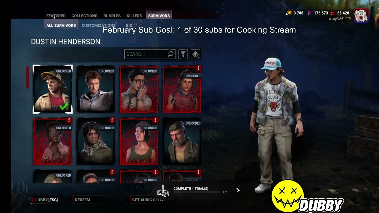 February 9, 2026 Morning Stream: Dead by Daylight Survivor Games