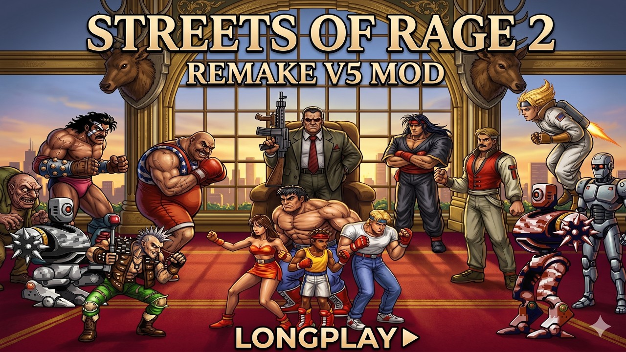Streets Of Rage 2 Remake V5 MOD Longplay
