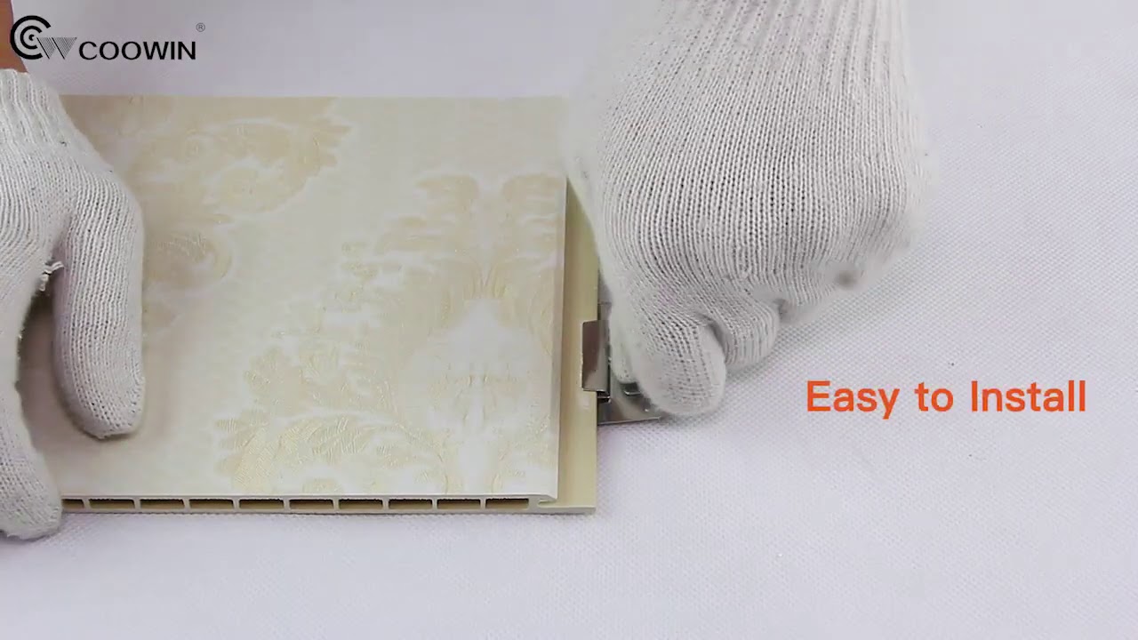 CWC-410(410*9mm)China Factory Home Decoration Pvc Wall Panels Price With Fireproof