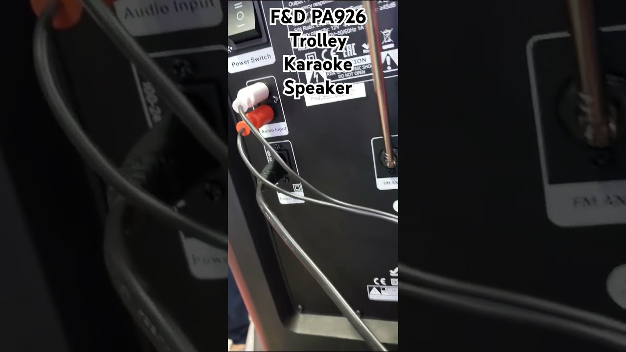 F&D PA926 Trolley karaoke speaker #f&d #pa926 #trolleyspeaker #karaoke #soundtest #karaokespeaker