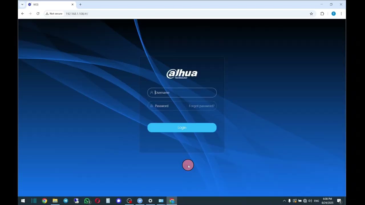 Настройка камеры Dahua через браузер. Версия WEB 5.0