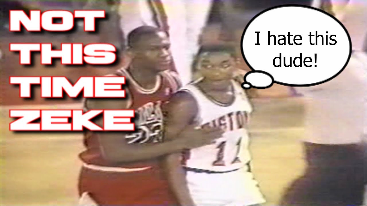 Michael Jordan's most dominant game Vs Isiah Thomas' Detroit Pistons (Rivals)