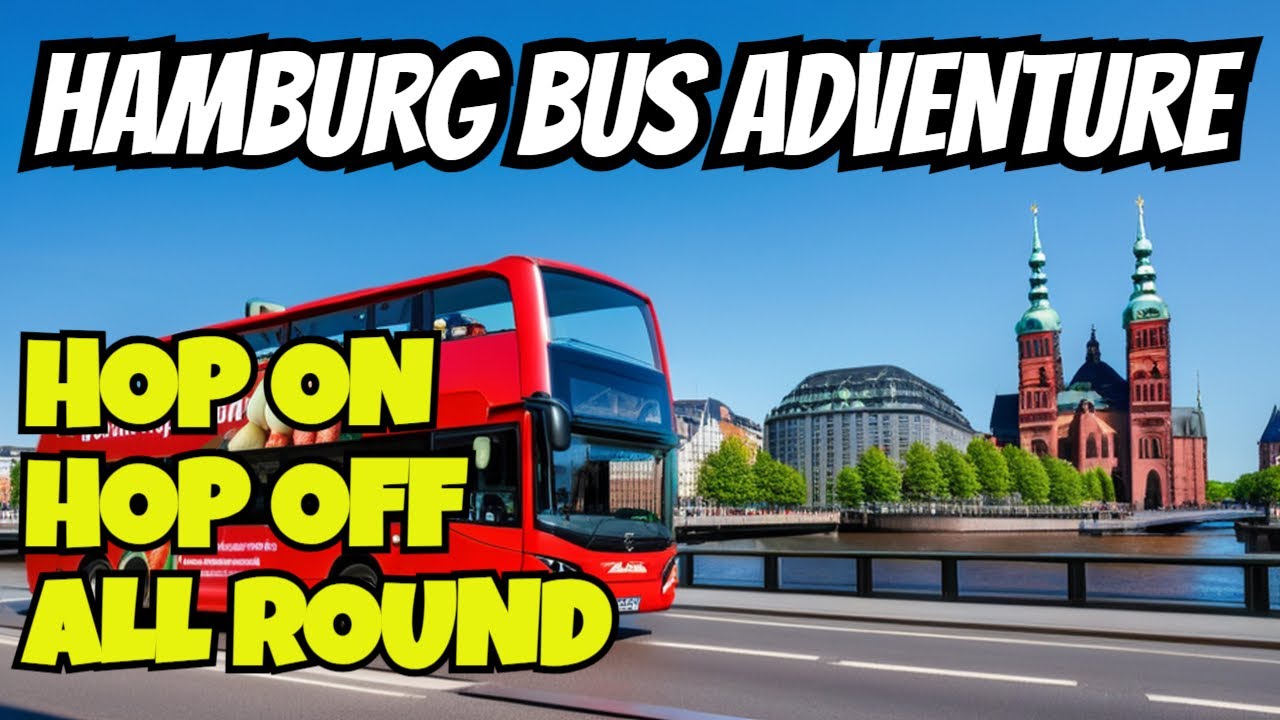 Hamburg Hop On Hop Off bus. Whole Journey in Real Time. With full German Commentary