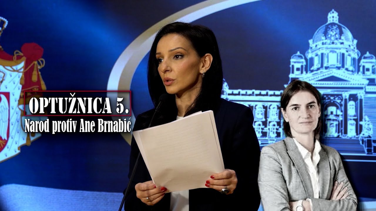 Tepić: Optužnica 5 - Narod protiv Ane Brnabić i jo&scaron; jedne bratije