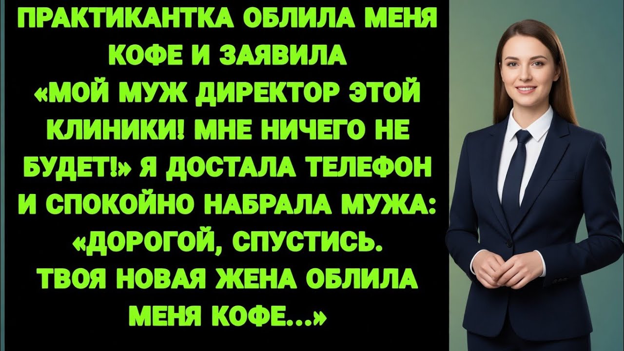 Практикантка облила меня кофе и заявила: «Мой муж здесь главный!» — зря она так сказала