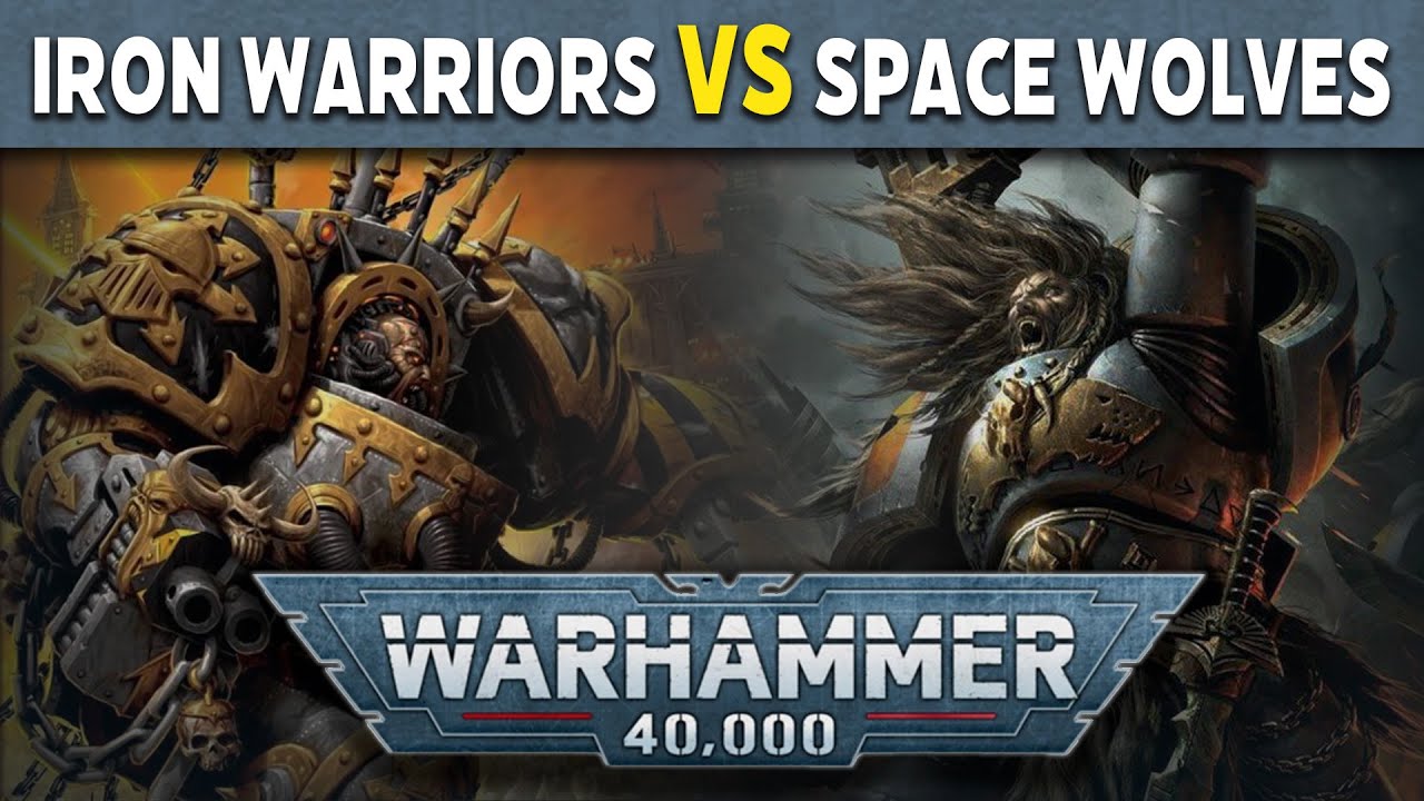 Chaos Space Marines vs Space Wolves Warhammer 40k Battle Report