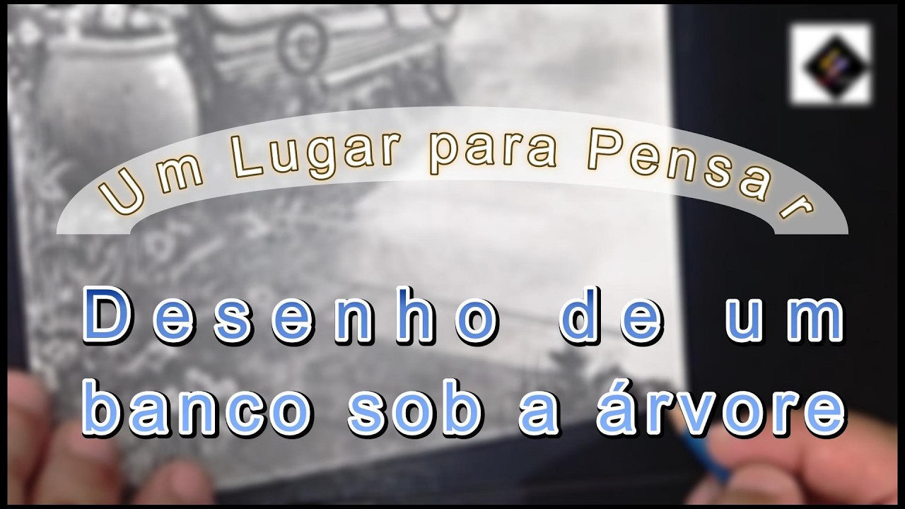 Um Lugar Para Pensar - desenho de um banco sob a árvore - #Encontro 085
