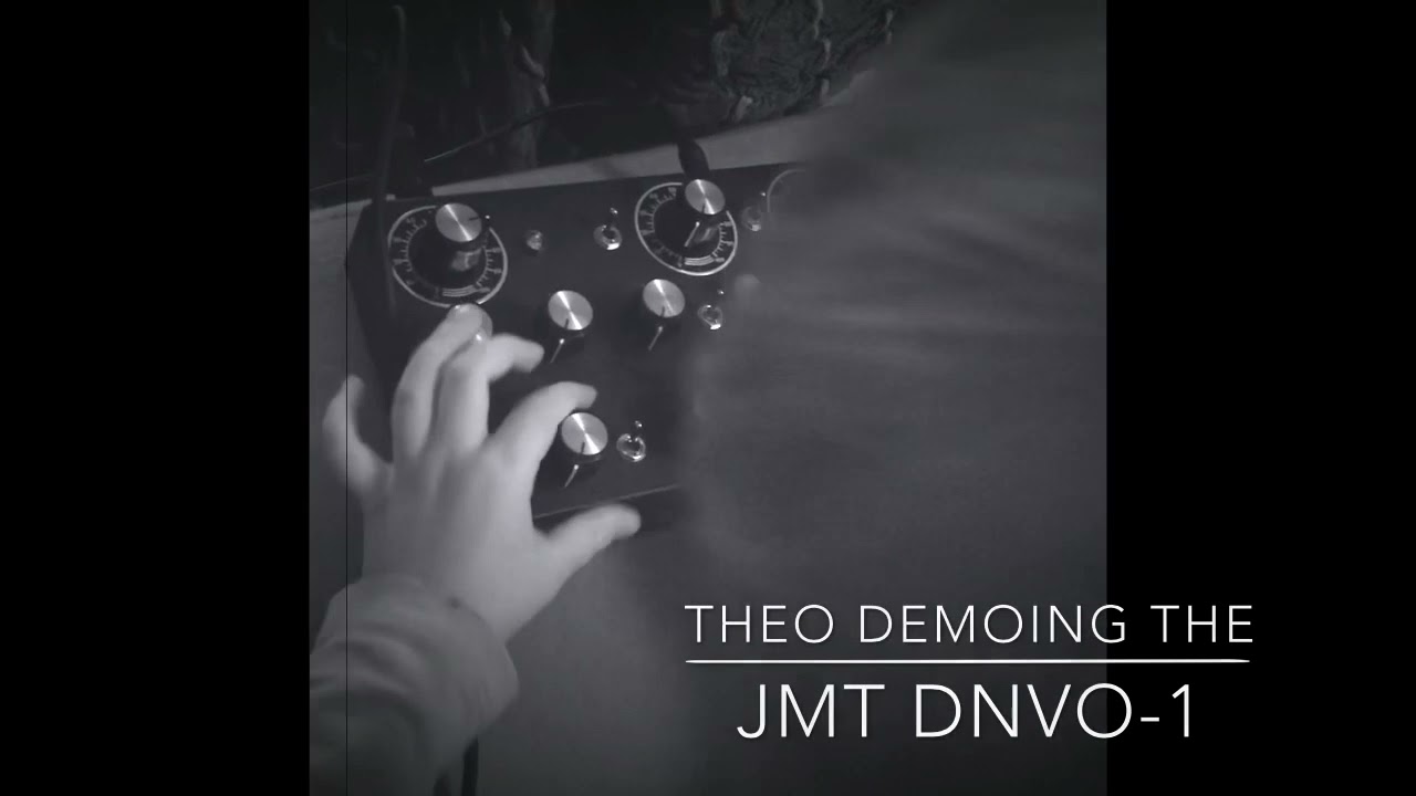 Theo demoing the JMT DNVO-1 drone synth