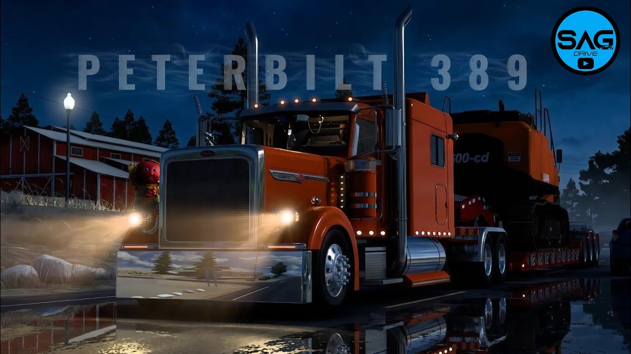 ATS | Легендарний PETERBILT 389: Нічна поїздка без зайвих слів | Truck ASMR | SAG DRIVE