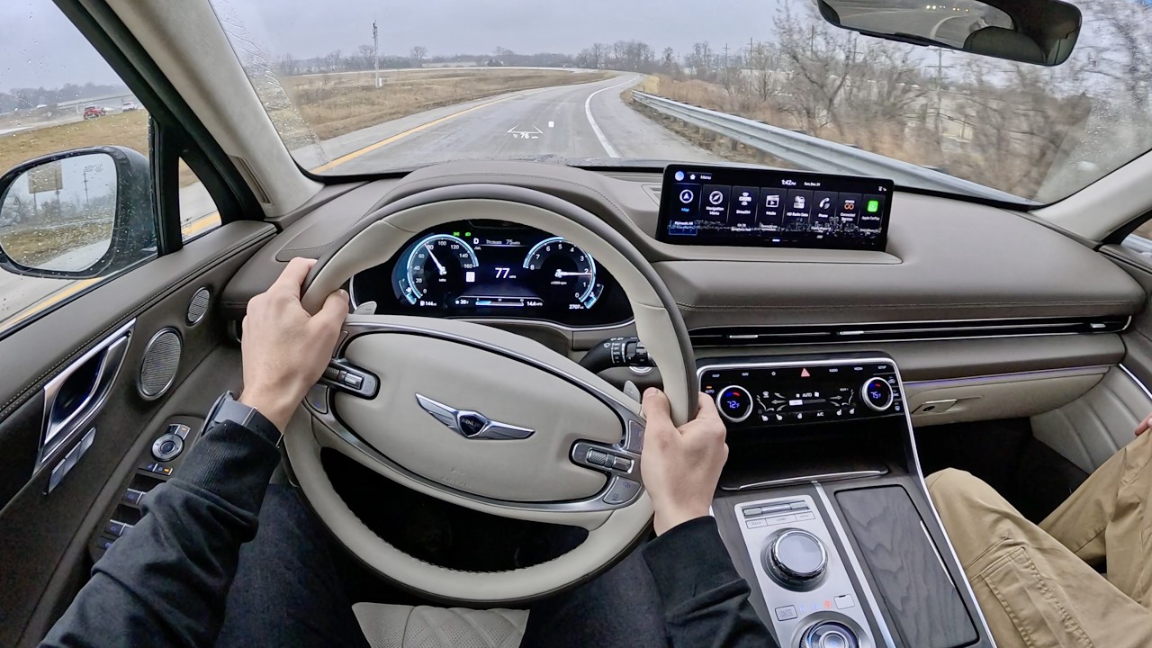 Genesis GV80 3.5T Prestige Signature 2024 года — обзор от первого лица