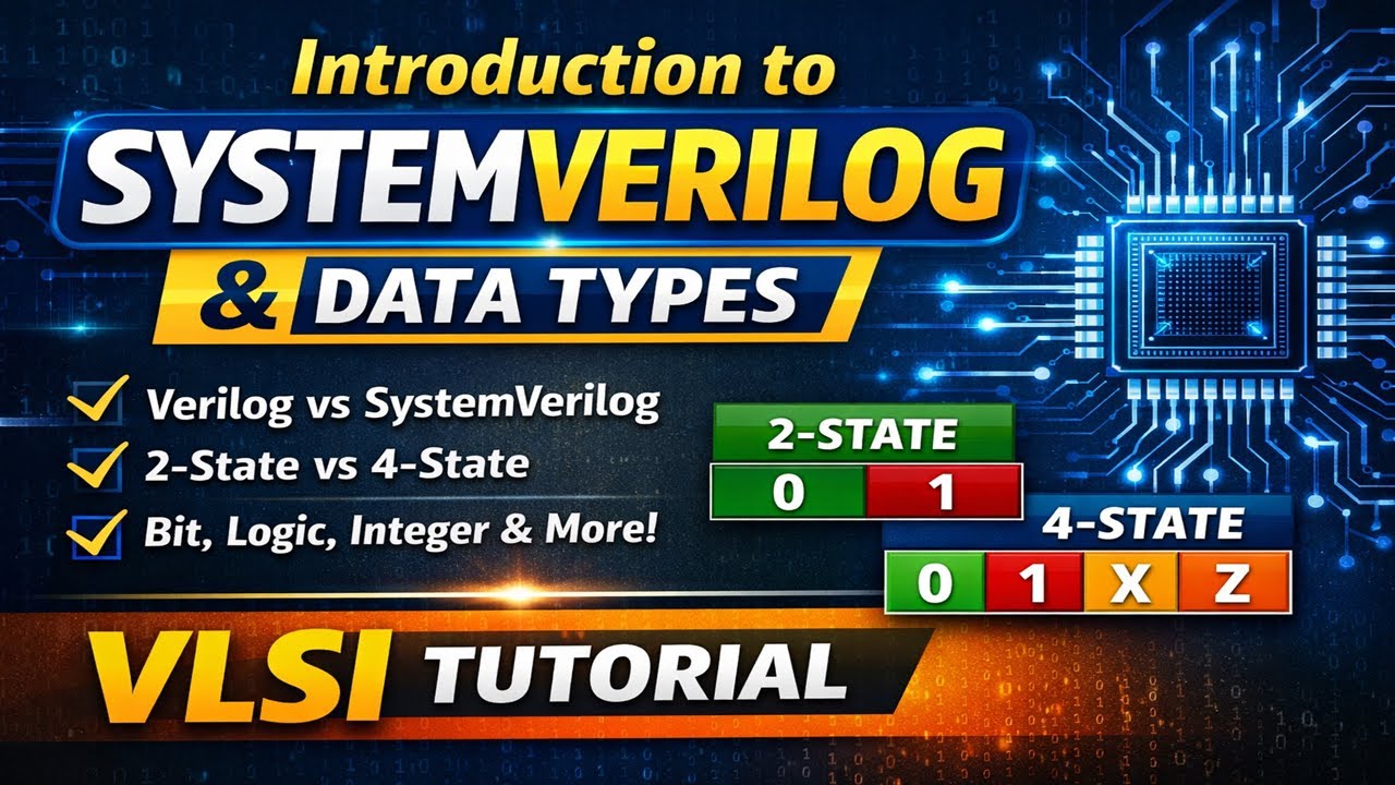 Введение в SystemVerilog и типы данных | Учебник по SystemVerilog для начинающих | VLSI