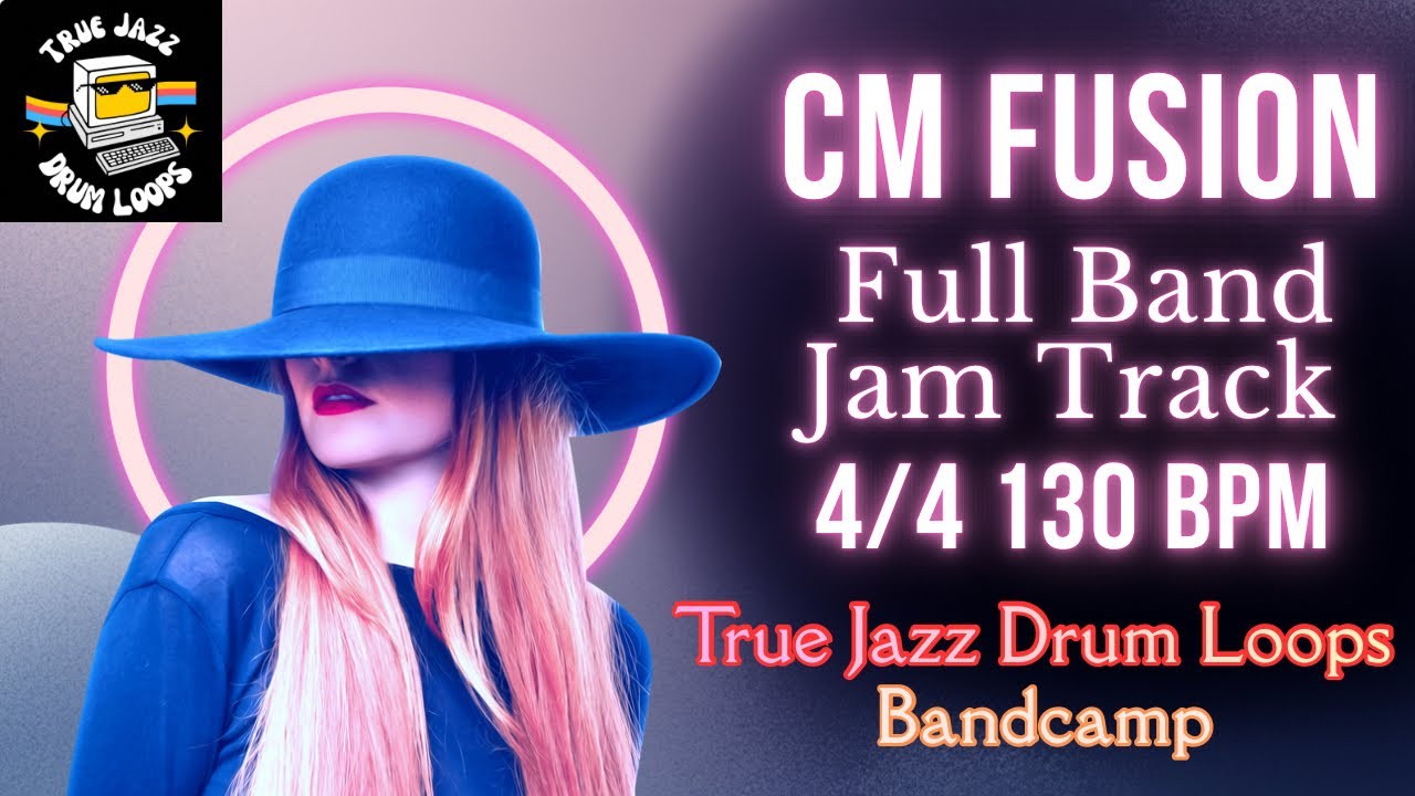 “Cm Fusion -(Funk, Jazz, Rock) full band jam track- 4/4 130 bpm- Download in description 
