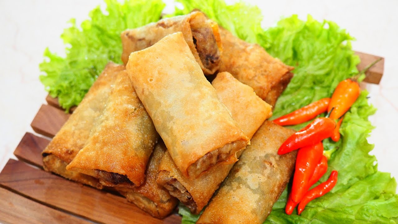 Resep Lumpia Goreng Garingnya Tahan Lama | Rahasianya di kulit lumpia