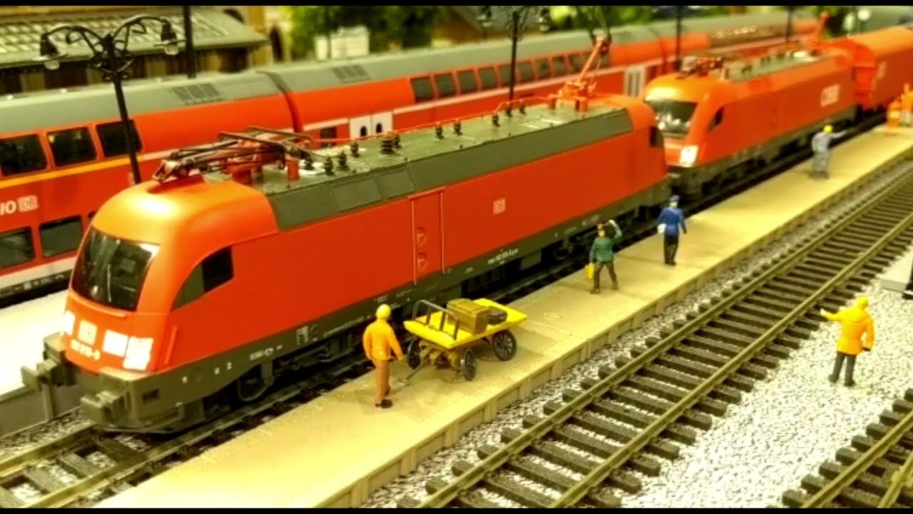 Modelleisenbahn H0, Taurus DB und ÖBB in Doppeltraktion mit Esu Sound, Piko Hobby ohne Haftreifen