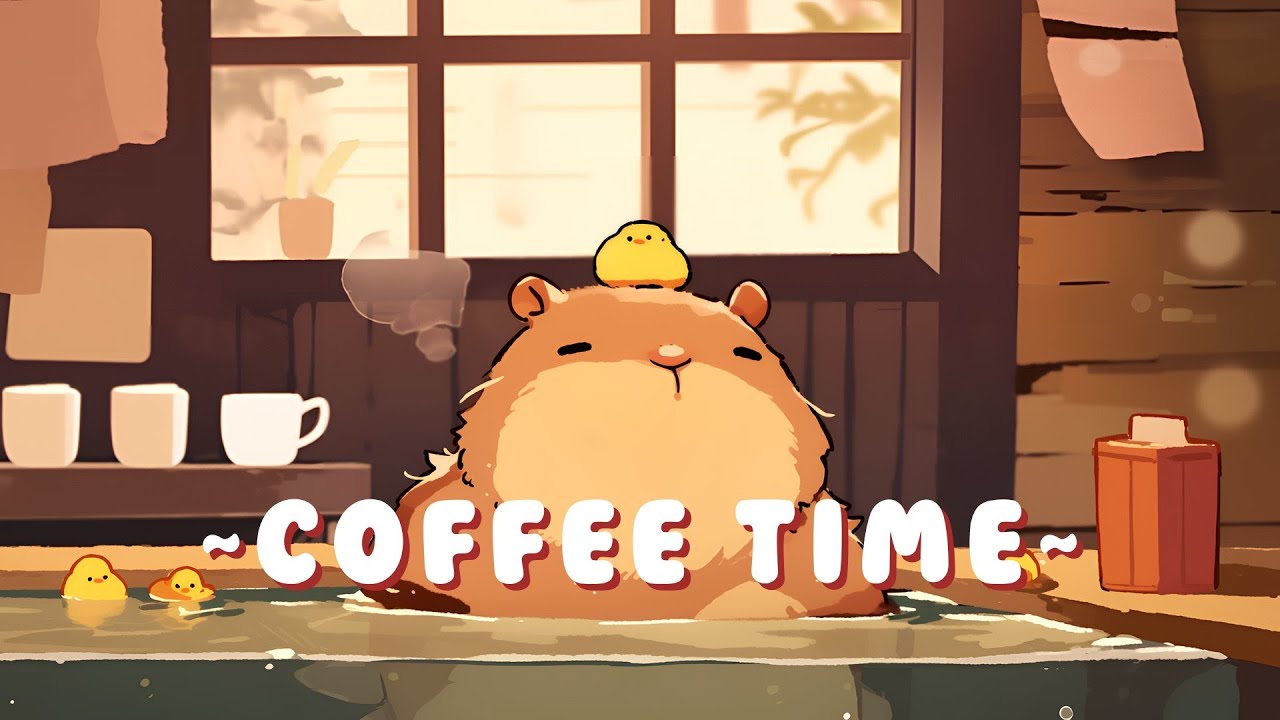 Capybara Lofi Radio - Calming Beats & Melodies ~ Relaxing Vibes ~ 🦫 🌙 📖