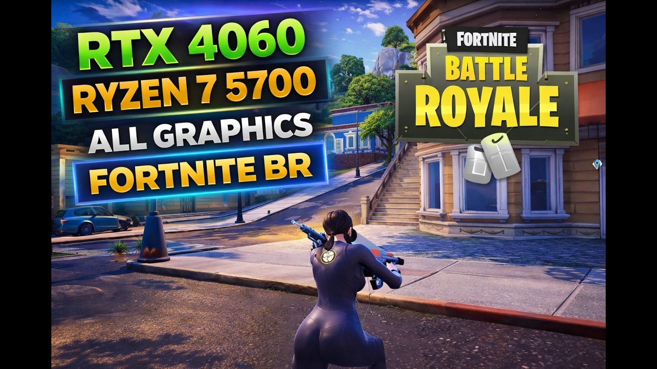 FORTNITE BR ALL GRAPHICS | RTX 4060 + RYZEN 7 5700 + 32GB RAM | FPS TEST