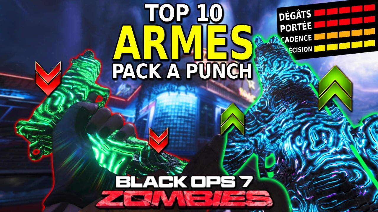NOUVEAU TOP 10 des MEILLEURES ARMES PACK A PUNCH (Les plus OP) | Black Ops 7 Zombies