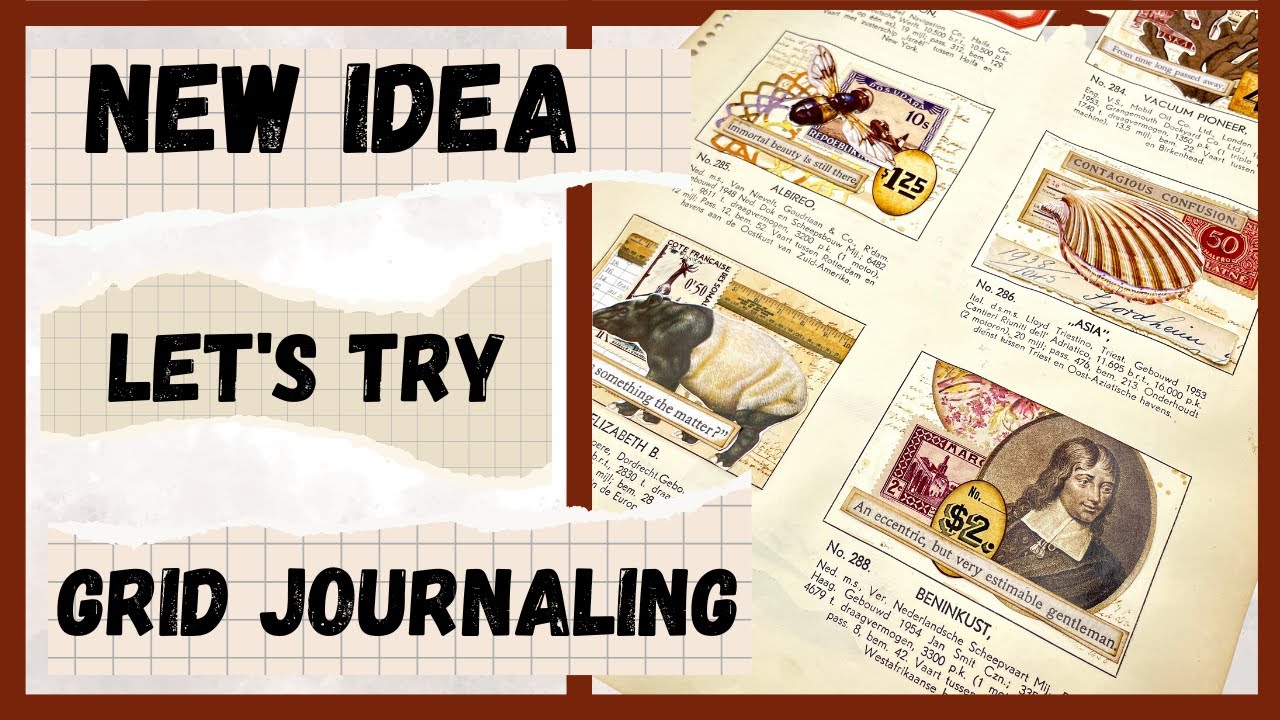 NEW IDEA - MY FIRST ATTEMPT AT GRID JOURNALING - INSPIRED BY @Margarete Miller #papercraft