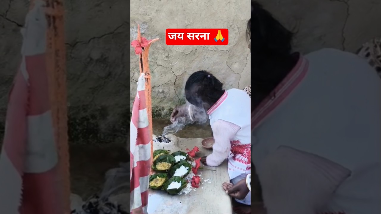 Ved ne Makar Sankranti par ki Sarna Puja 🙏 | Chhota sa Bhakt | Tribal Festival Vlog