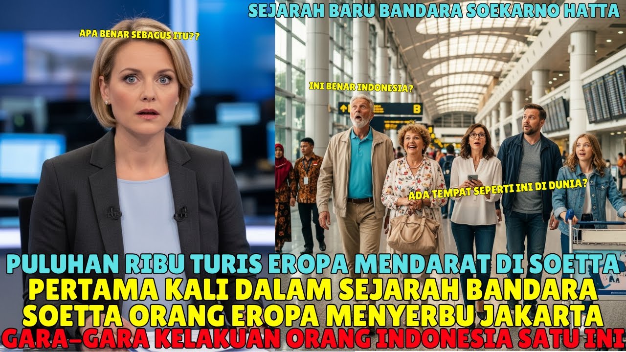BANDARA SOEKARNO HATTA DISERBU 200 RIBU TURIS DARI EROPA! GARA-GARA KELUARGA DARI CEKO!