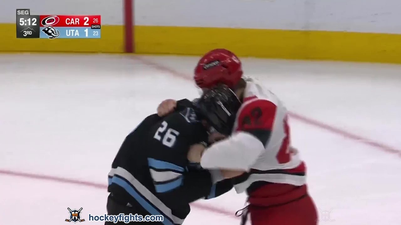 Charles-Alexis Legault vs Dmitri Simashev | Apr 11, 2026 | Carolina Hurricanes vs Utah Mammoth