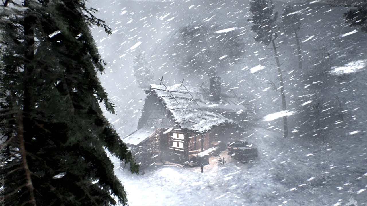 EASY SLEEP. Snow Storm Sounds for Sleeping, Reading, Meditation, Studying… | Whiteout Focus Drift