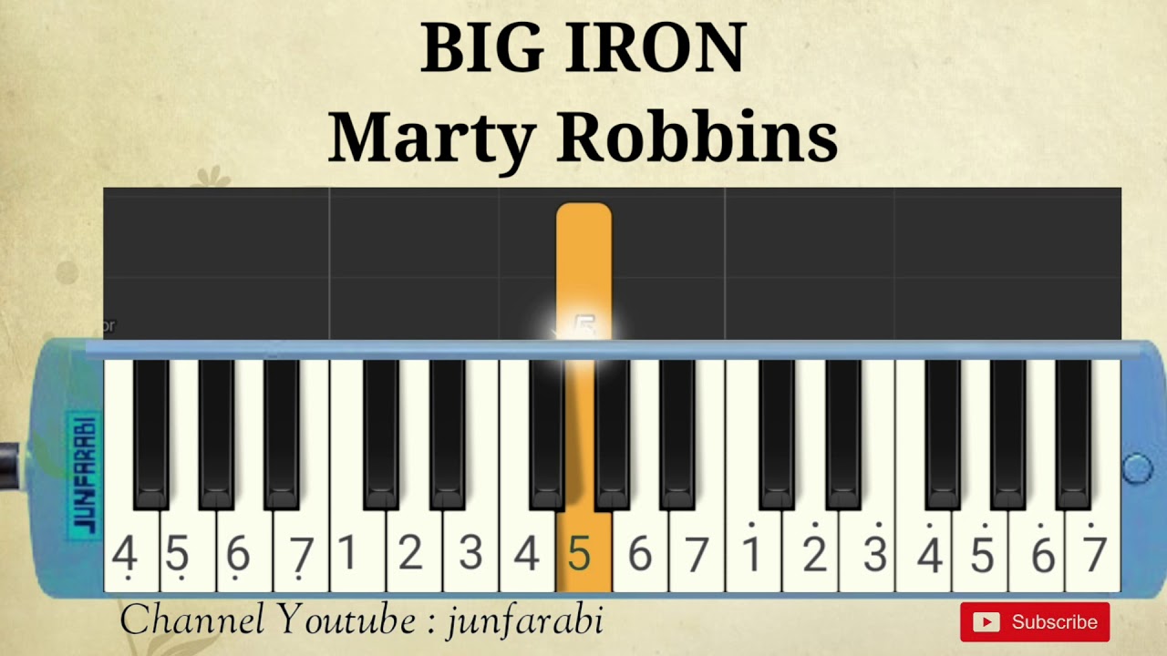 pianika Marty Robbins, BIG IRON - melodica instrumental