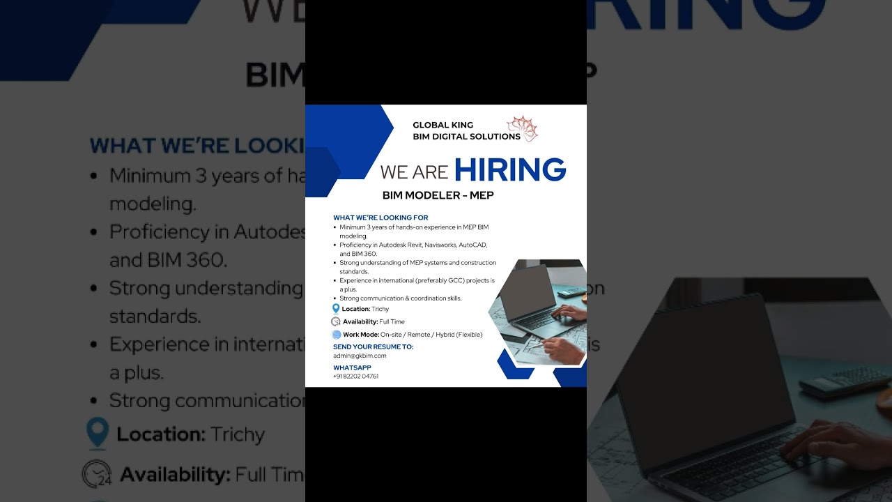 Hiring for #autocad #autodesk #bim #bim360 #revit #navisworks #revitmep #revitbim #architecture #job
