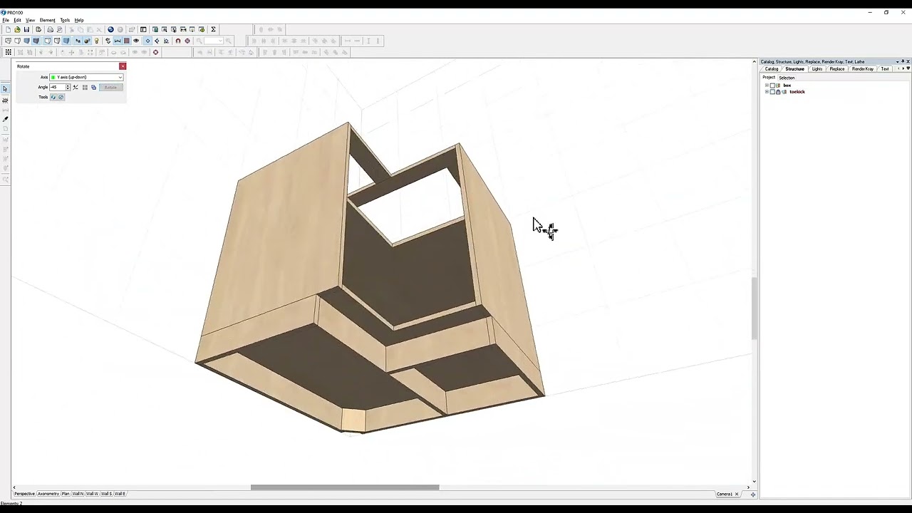 Design a Base Corner Cabinet | Pro100