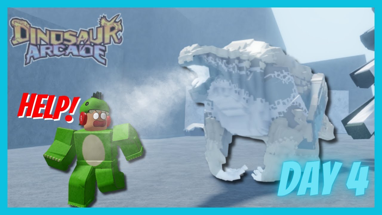 I try SURVIVE 30 Days as MEGATHERIUM - ROBLOX Dinosaur Arcade