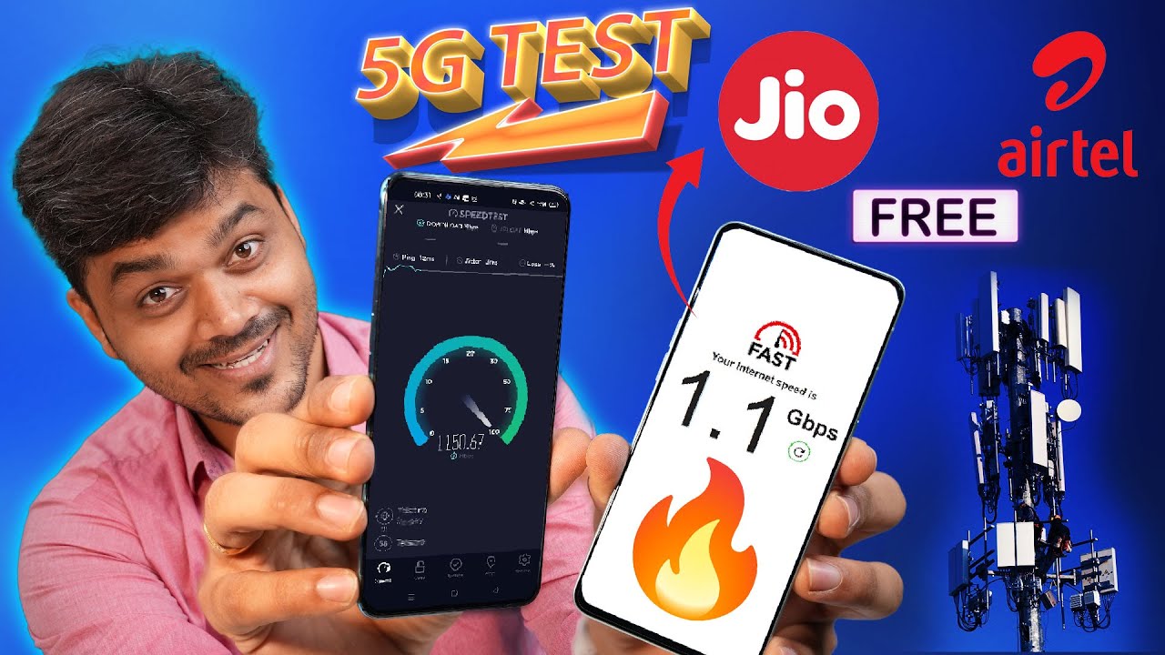 🔴Live Testing FREE 5G SPEED with JIO & Airtel - Real Test ⚡ *Not Sponsored*