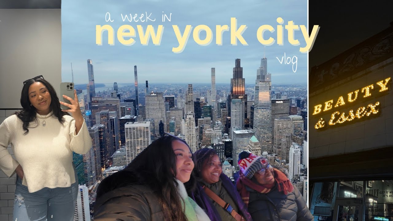 NEW YORK CITY VLOG | Empire State Building, Beauty & Essex, winter in NYC ❄️🗽
