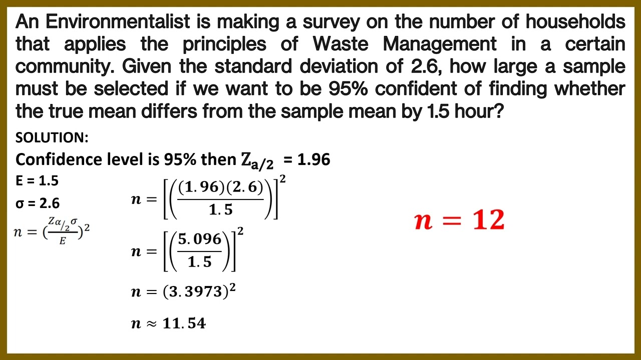 Module 3   Computing Appropriate Sample Size Using the Length of the Interval