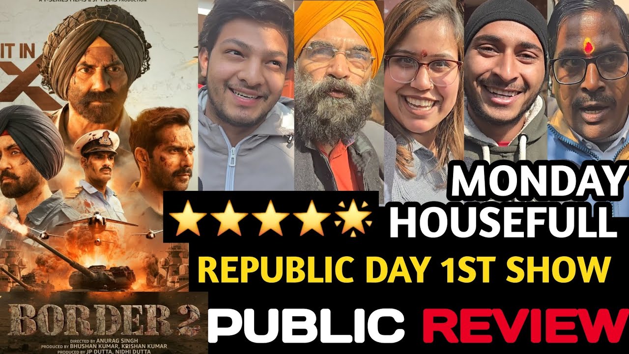 Border 2 Housefull Republic Day Public Review || border 2 day 4 public reaction #sunnydeol #border2 