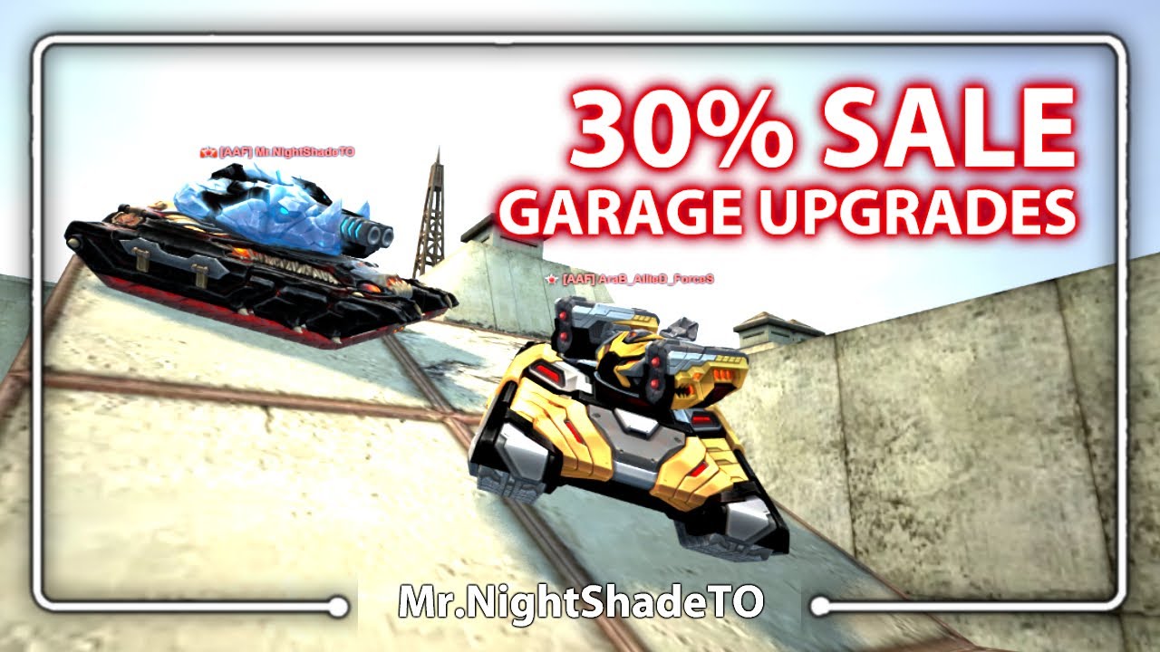 Tanki Online 30% Sale Garage Upgrades