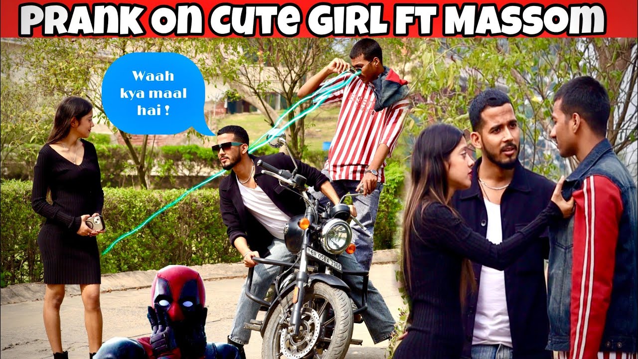 Prank On Cute Girl | Prank Video | Mr hyzin | Masoom Rza