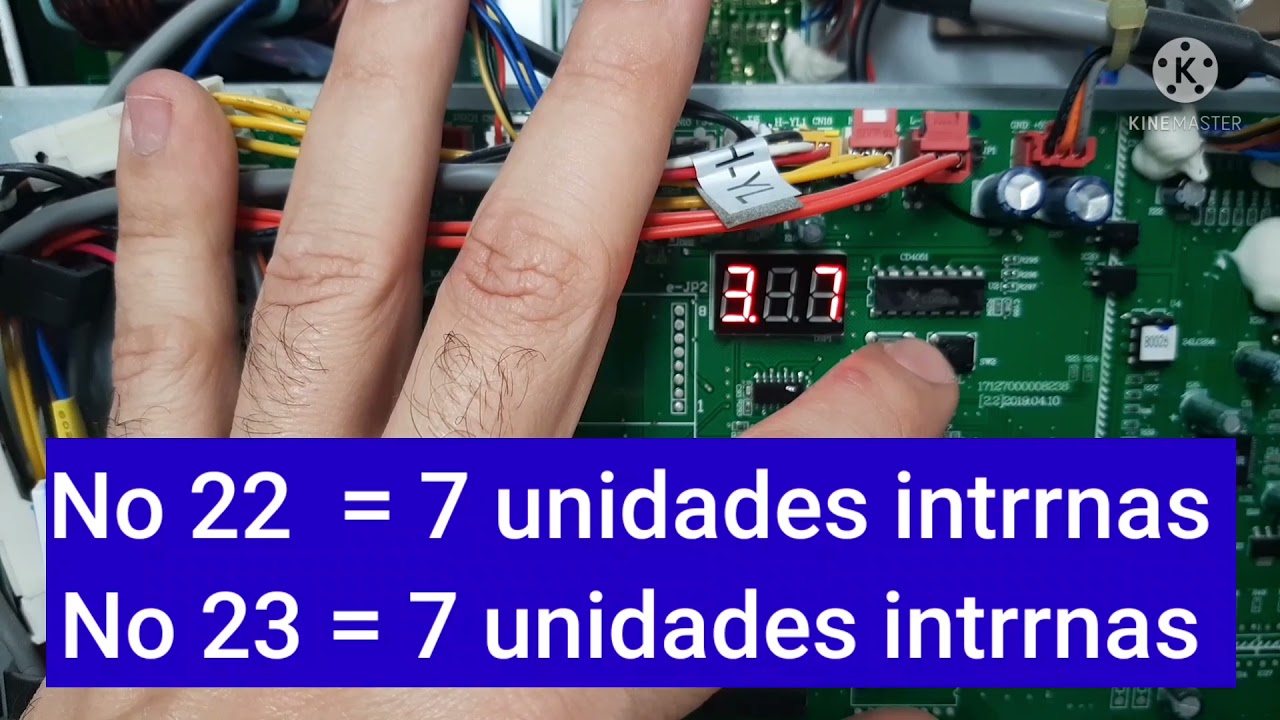 VRF MIDEA V4+ Agua / erro E2 e Display itens 22 e 23