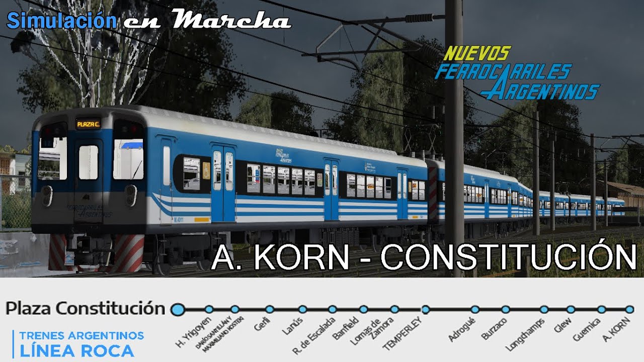 A. KORN - PZA. CONSTITUCIÓN | Servicio Completo Línea Roca | MSTS & Open Rails #10
