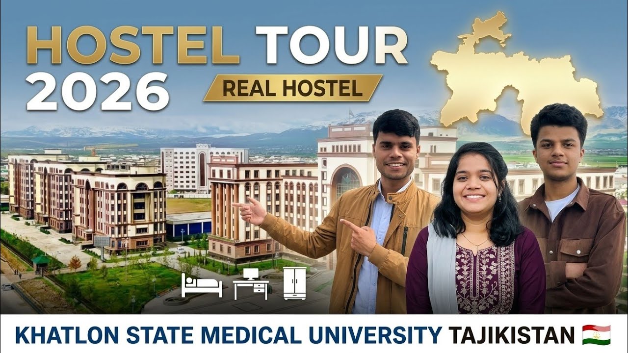 Girls & Boys Hostel Tour -🇹🇯 Khatlon State Medical University | MBBS in Tajikistan 2026 🎓