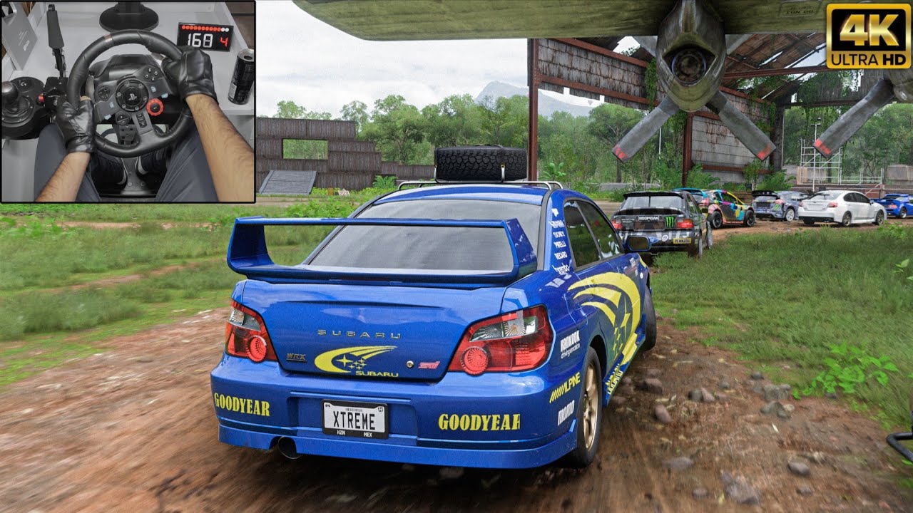700HP Subaru Impreza WRX STi vs Rally Monsters - Forza Horizon 5 | Steering Wheel Gameplay