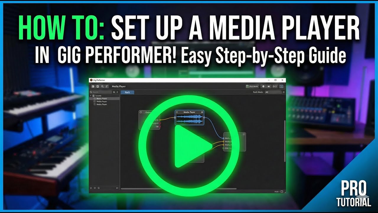 Setup a Media Player in Gig Performer is easy