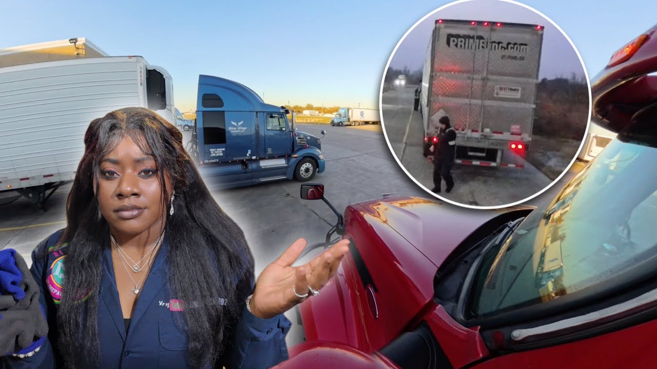 AGGRESSIVE PRIME DRIVER NEARLY CAUSING 2 ACCIDENTS! PICKING UP A LOAD IN TEXAS