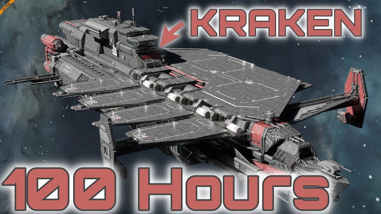 It took me 100 hours to build this ship! | Drake KRAKEN in SE2