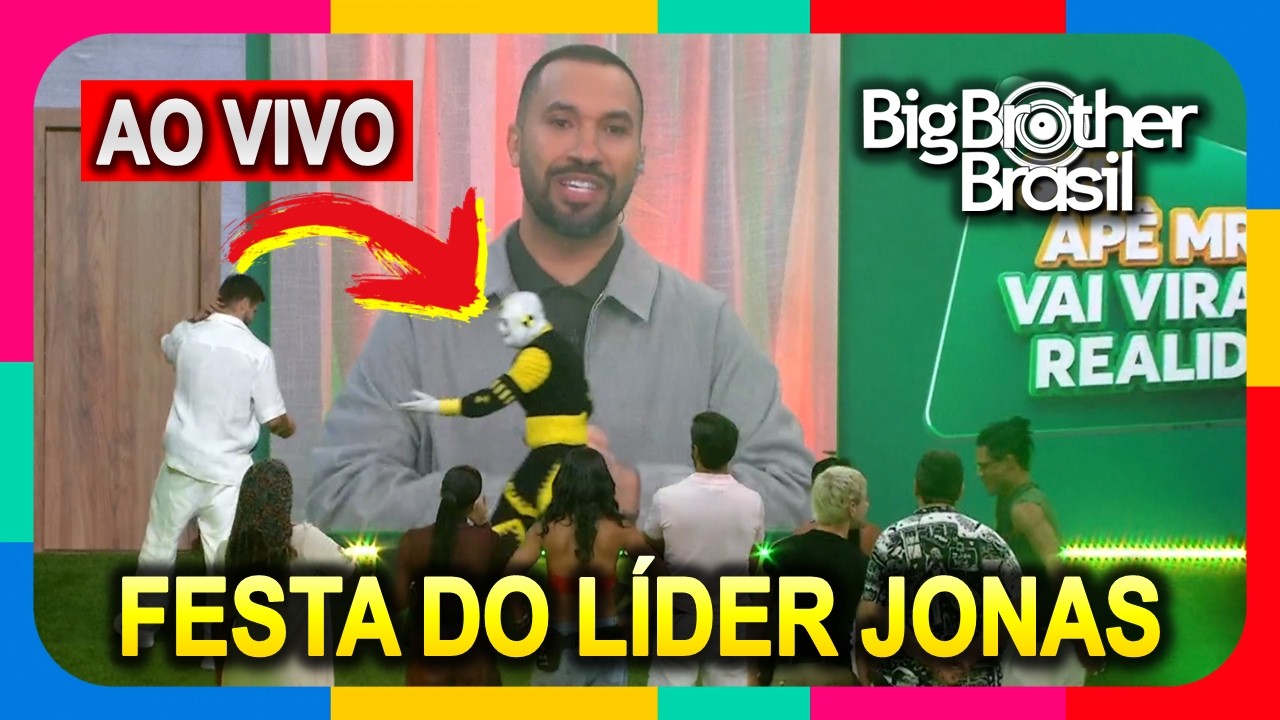 BBB 26: Festa do Líder Jonas AO VIVO - Big Brother Brasil 2026 - 18/02/2026 #BBB26 AO VIVO