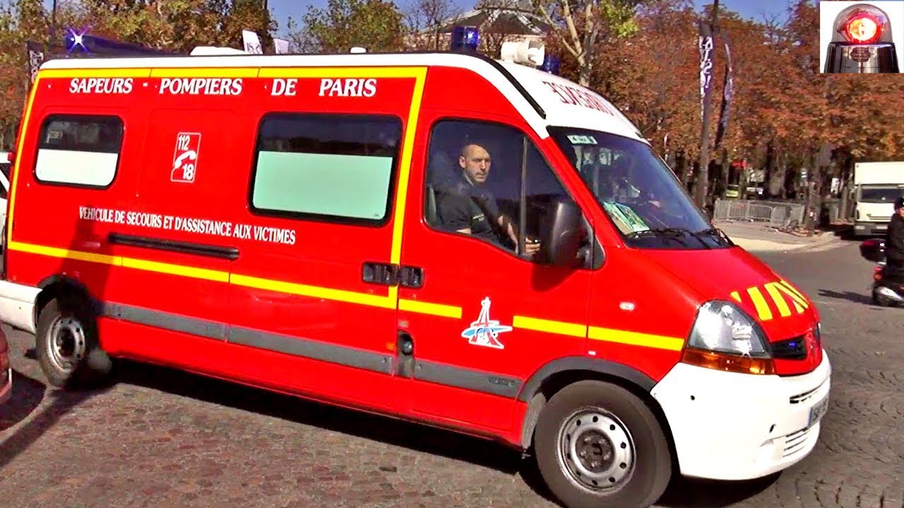 Brigade des Sapeurs Pompiers de Paris: BSPP VSAV Compilation Sirène // Paris Ambulance French Sirens